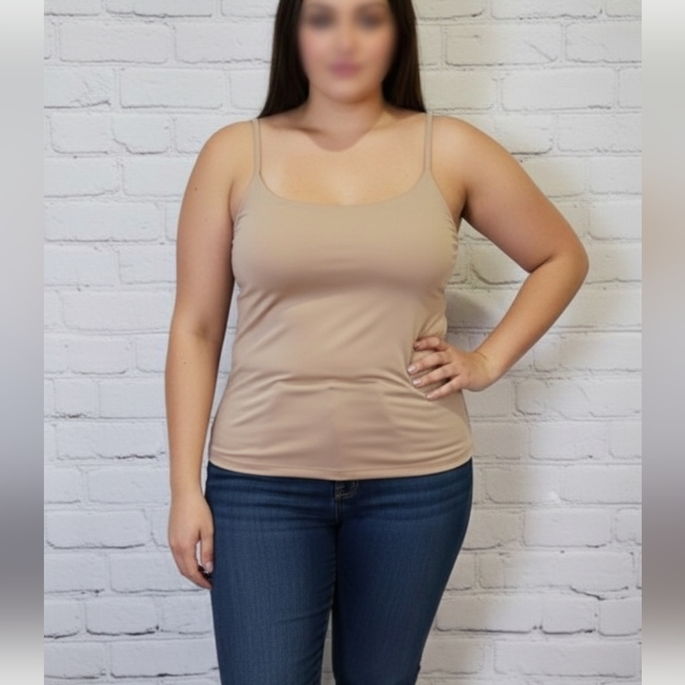 Express Tan Contour Tank Top